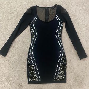 Bebe Gem Longsleeve Bodycon Size XS